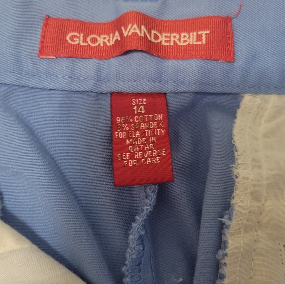 Gloria Vanderbilt sky blue shorts - Picture 4 of 5